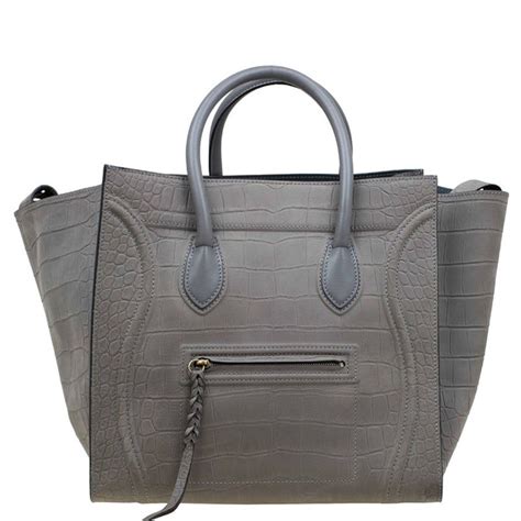 celine grey luggage bag|celine large phantom luggage tote.